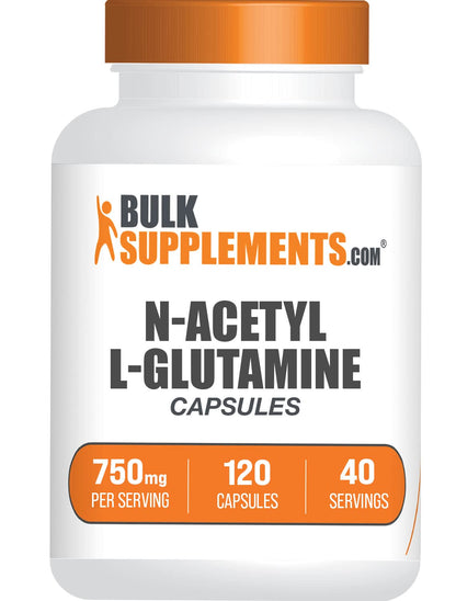 BULKSUPPLEMENTS.COM N-Acetyl L-Glutamine Capsules - Glutamine Supplement - Maple Wellness Supplements