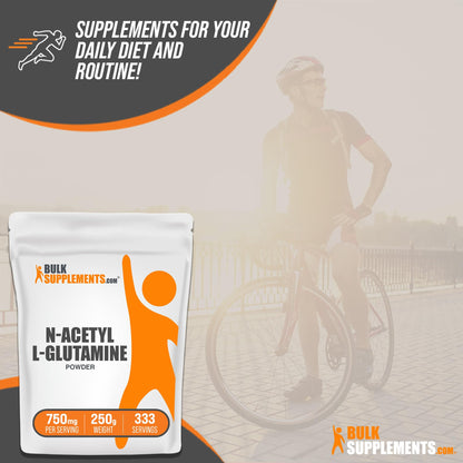BULKSUPPLEMENTS.COM N-Acetyl L-Glutamine Powder - Glutamine Supplement - Maple Wellness Supplements