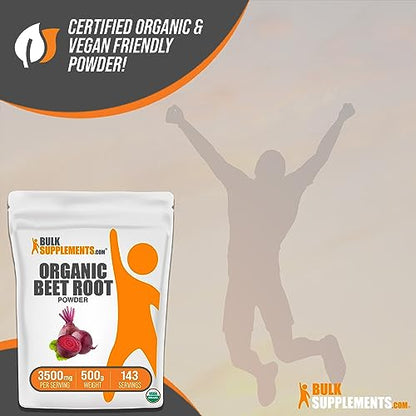 BULKSUPPLEMENTS.COM Organic Beet Root Powder - Beet Powder Organic, Beetroot - Maple Wellness Supplements