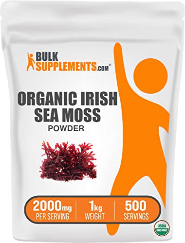 BULKSUPPLEMENTS.COM Organic Irish Sea Moss Powder - Sea Moss Supplement - Maple Wellness Supplements
