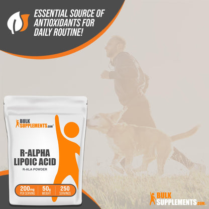BULKSUPPLEMENTS.COM R-Alpha Lipoic Acid Powder - ALA Supplement, R Alpha Lipoic - Maple Wellness Supplements
