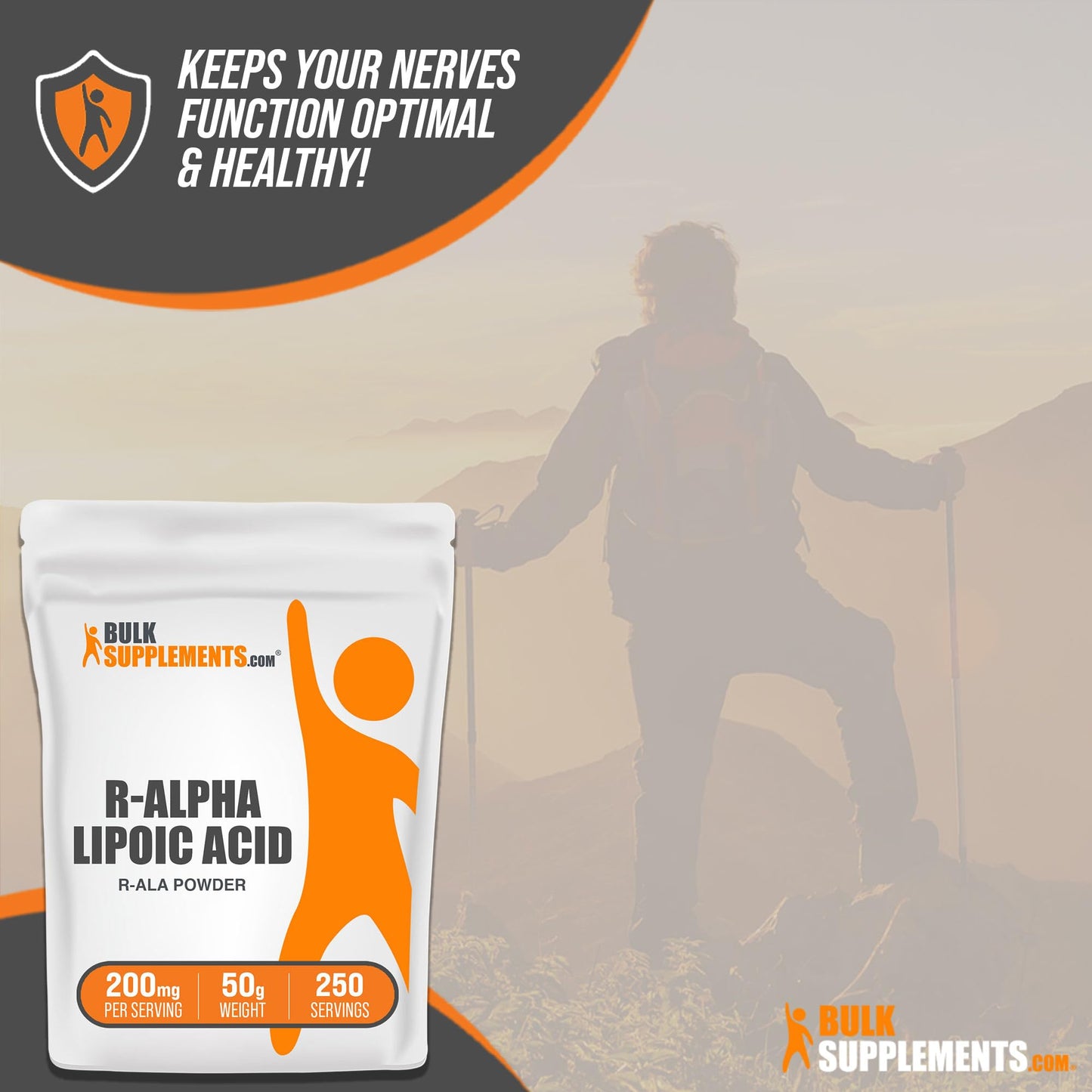 BULKSUPPLEMENTS.COM R-Alpha Lipoic Acid Powder - ALA Supplement, R Alpha Lipoic - Maple Wellness Supplements