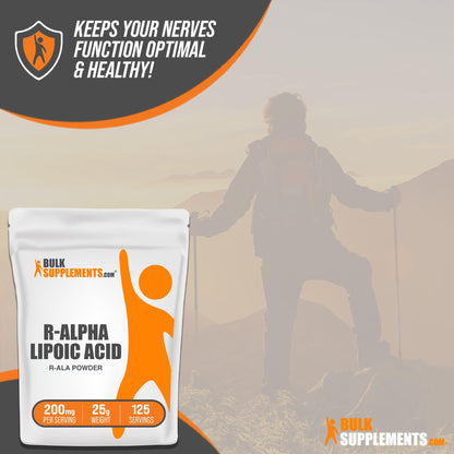 BULKSUPPLEMENTS.COM R-Alpha Lipoic Acid Powder - ALA Supplement, R Alpha Lipoic - Maple Wellness Supplements