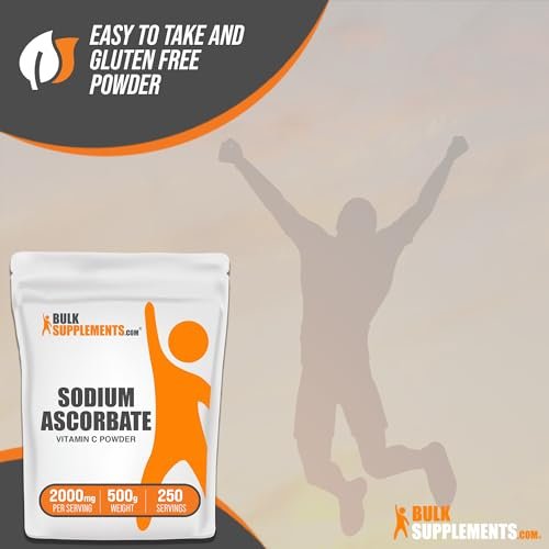 BulkSupplements.com Sodium Ascorbate Powder - Antioxidant Powder - Sodium Ascorbate - Maple Wellness Supplements