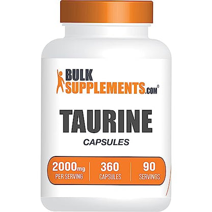 BULKSUPPLEMENTS.COM Taurine Capsules - Taurine Supplement, Taurine 2000mg - Maple Wellness Supplements