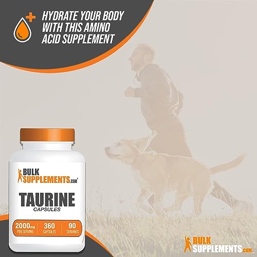 BULKSUPPLEMENTS.COM Taurine Capsules - Taurine Supplement, Taurine 2000mg - Maple Wellness Supplements