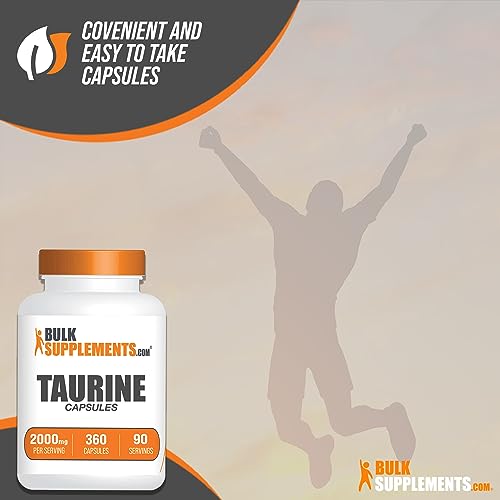BULKSUPPLEMENTS.COM Taurine Capsules - Taurine Supplement, Taurine 2000mg - Maple Wellness Supplements