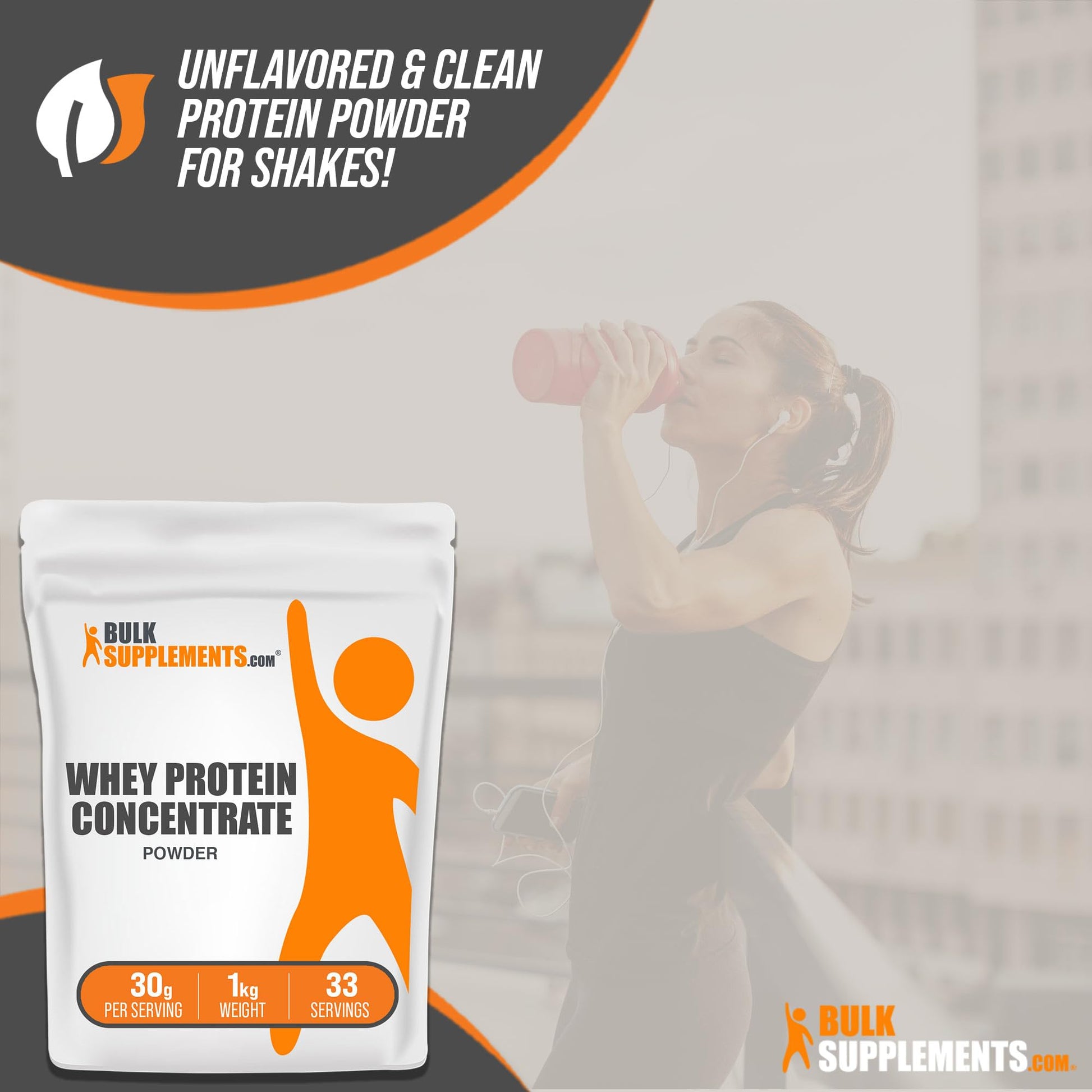 BulkSupplements.com Whey Protein Concentrate - Whey Protein Powder - Protein Powder - Maple Wellness Supplements