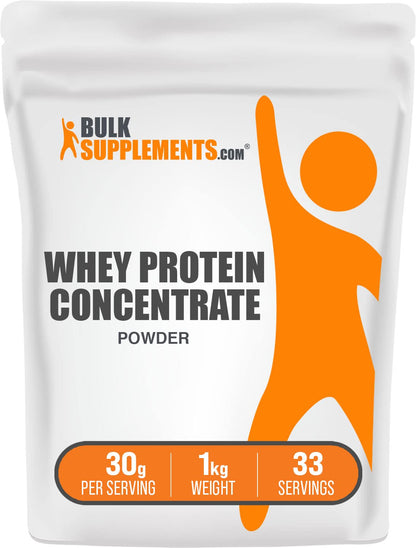 BulkSupplements.com Whey Protein Concentrate - Whey Protein Powder - Protein Powder - Maple Wellness Supplements