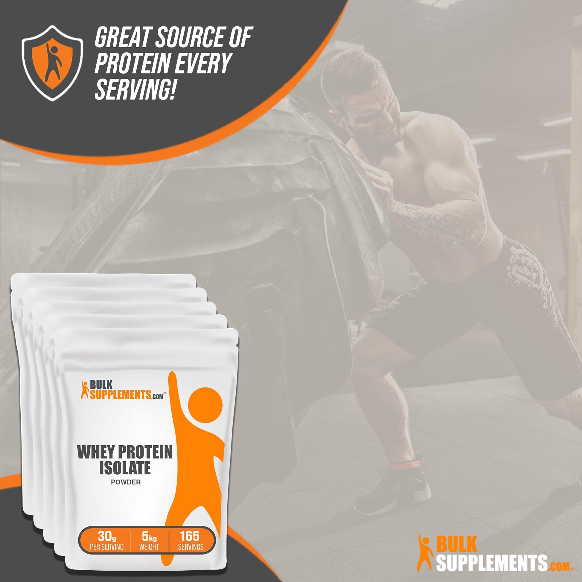 BULKSUPPLEMENTS.COM Whey Protein Isolate Powder - Unflavored Protein Powder - Maple Wellness Supplements
