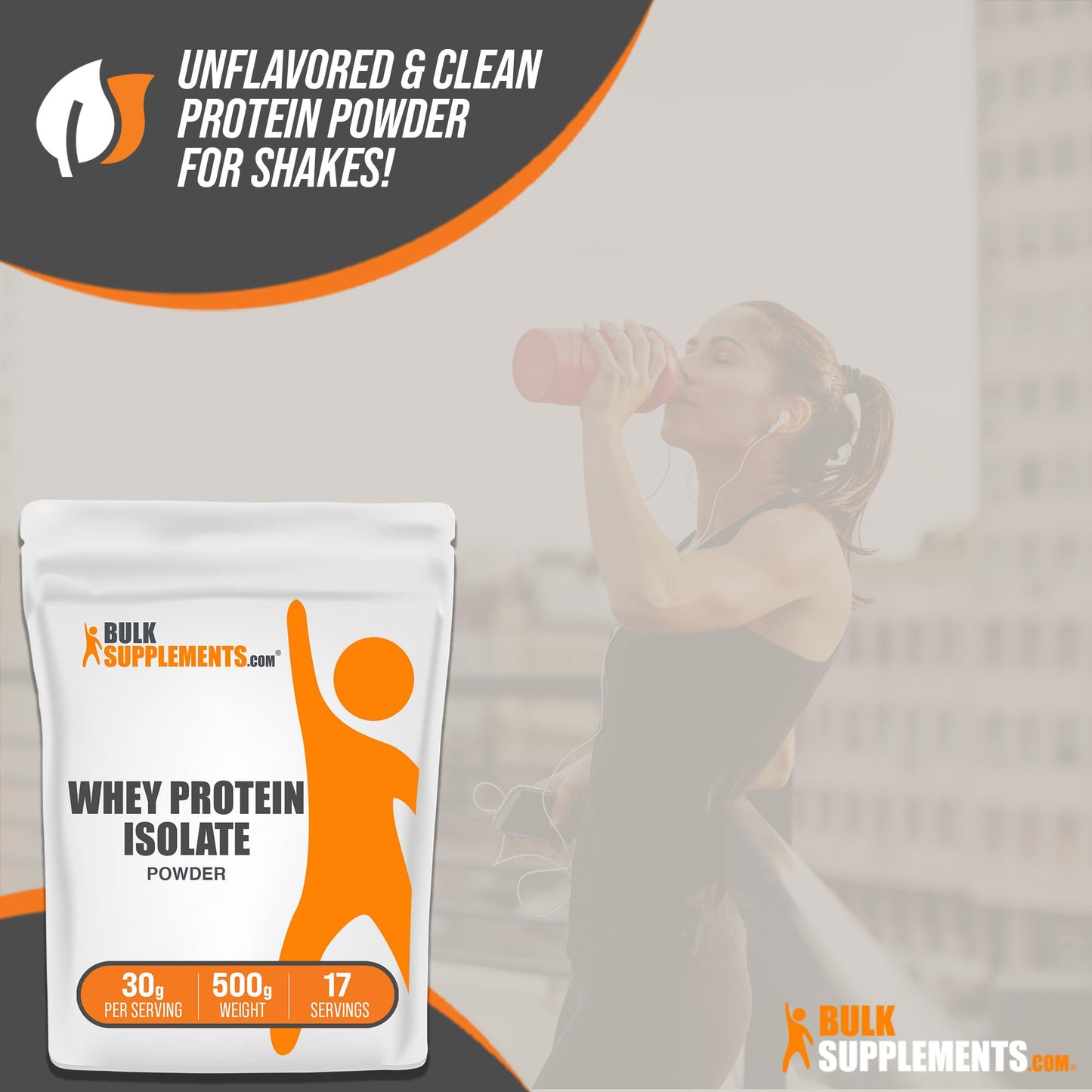 BULKSUPPLEMENTS.COM Whey Protein Isolate Powder - Unflavored Protein Powder - Maple Wellness Supplements