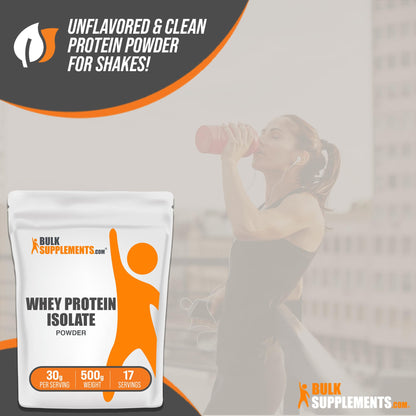 BULKSUPPLEMENTS.COM Whey Protein Isolate Powder - Unflavored Protein Powder - Maple Wellness Supplements