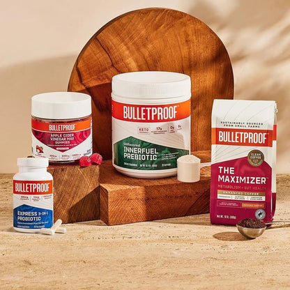 Bulletproof Express 3-in-1 Probiotic & Postbiotics Supplement for Sustained Gut Health, 90 Count - Maple Wellness Supplements