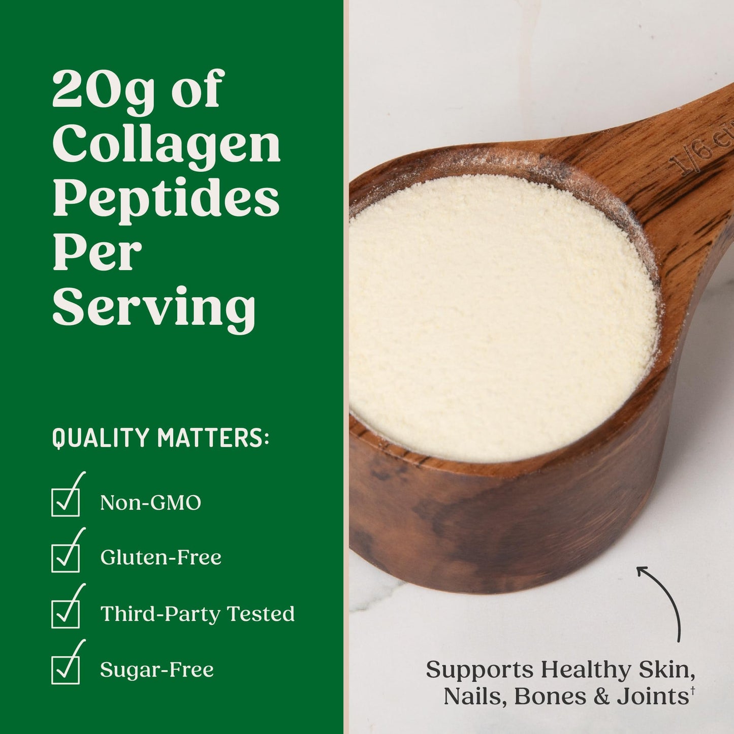 Bulletproof Unflavored Collagen Peptides Powder, 20g Grass-Fed Collagen Protein and Amino Acids for Skin - Maple Wellness Supplements