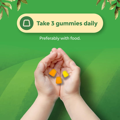Bundle of Kids DHA Omega 3 Gummies - Fatty Acids Omega 3 6 9 for Brain Immune Strength Vision Focus Support and Liquid Multivitamin for Kids Immunity Support - Maple Wellness Supplements