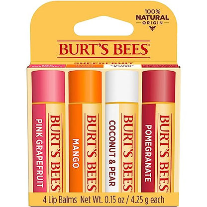 Burt's Bees 100% Natural Moisturizing Lip Balm (Superfruit) - Maple Wellness Supplements