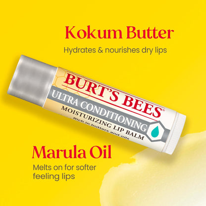 Burt's Bees Easter Basket Stuffers, Balm Bouquet Lip Balm Set, Original Beeswax, Vanilla Bean, Cucumber Mint, Coconut & Pear Pack, Natural Origin Lip Treatment, 4 Tubes, 0.15 oz. - Maple Wellness Supplements