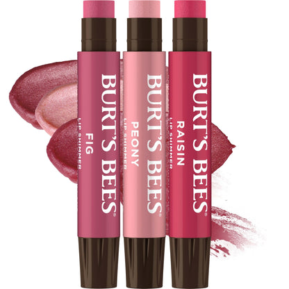 Burt's Bees Easter Basket Stuffers, Lip Shimmer Nude Collection, Tinted Lip Balm, Moisturizing for All Day Hydration with Natural Glowy Finish - Maple Wellness Supplements