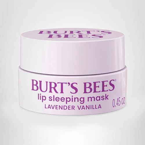 Burt’s Bees Lavender Vanilla Lip Sleeping Mask, With Hyaluronic Acid and Squalane Moisturizer To Instantly Hydrate Lips, Overnight Mask and Treatment, 0.45 oz. - Maple Wellness Supplements