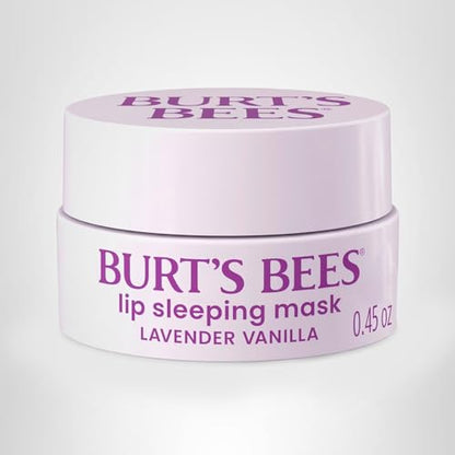 Burt’s Bees Lavender Vanilla Lip Sleeping Mask, With Hyaluronic Acid and Squalane Moisturizer To Instantly Hydrate Lips, Overnight Mask and Treatment, 0.45 oz. - Maple Wellness Supplements
