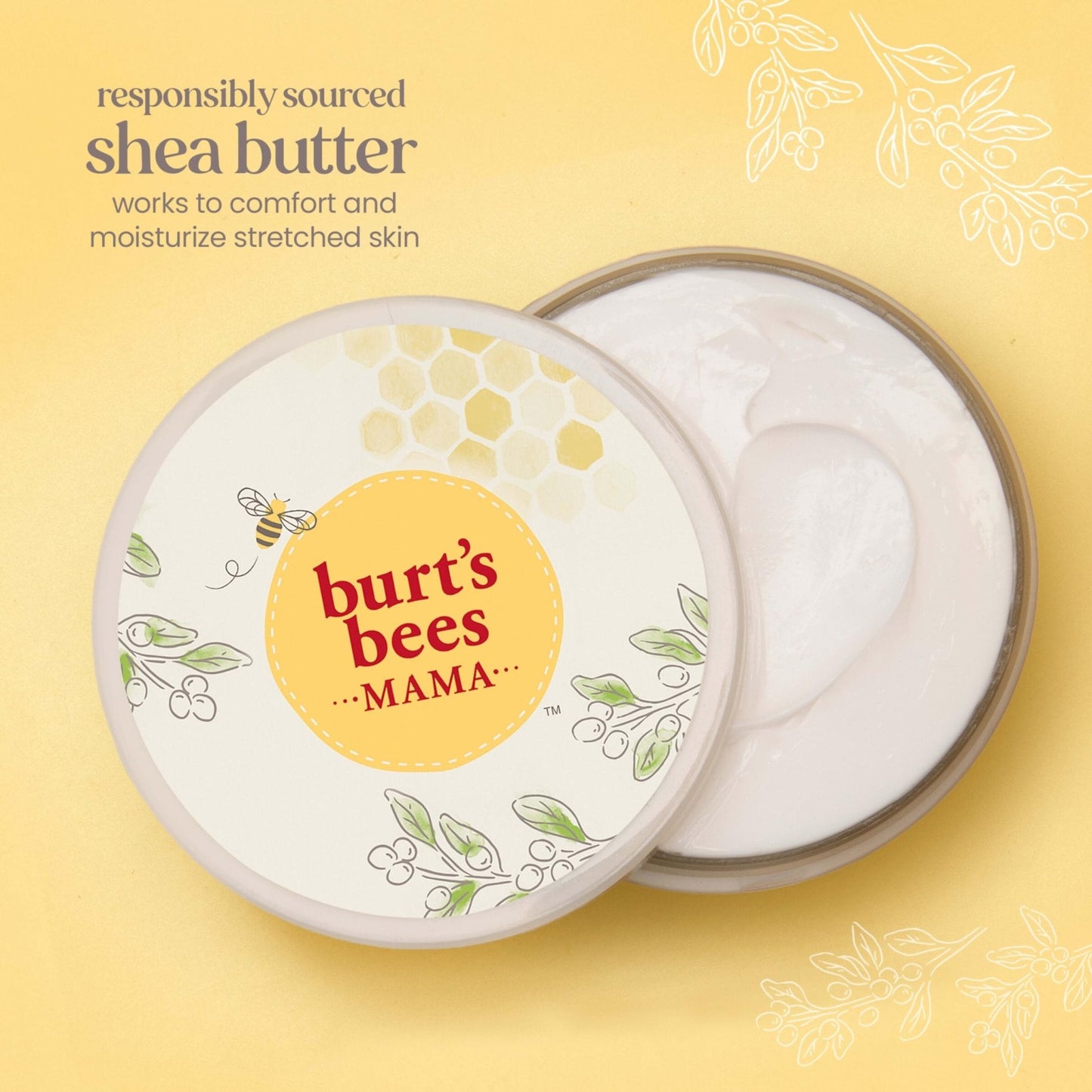 Burt's Bees Mama Belly Butter Stretch Mark Cream for Pregnancy Massages Body & Reduces Scar Appearance, Prenatal & Postnatal Tummy Skin Care - Maple Wellness Supplements