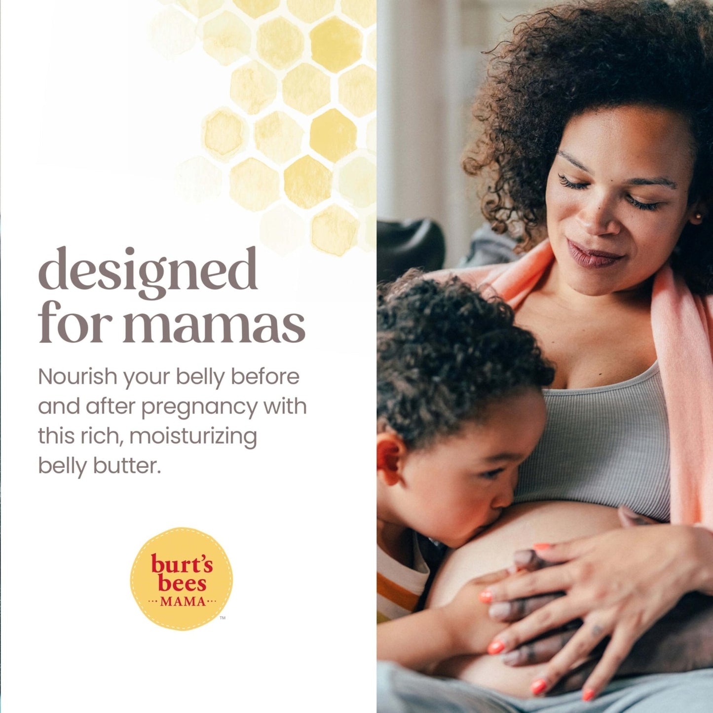 Burt's Bees Mama Belly Butter Stretch Mark Cream for Pregnancy Massages Body & Reduces Scar Appearance, Prenatal & Postnatal Tummy Skin Care - Maple Wellness Supplements