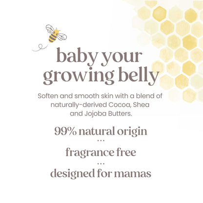 Burt's Bees Mama Belly Butter Stretch Mark Cream for Pregnancy Massages Body & Reduces Scar Appearance, Prenatal & Postnatal Tummy Skin Care - Maple Wellness Supplements