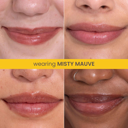 Burt’s Bees Tinted Boosted Balm, Misty Mauve, Hydrating Tinted Lip Balm with Vitamin C, E, and F Core, 24 Hour Lip Moisturizer - Maple Wellness Supplements