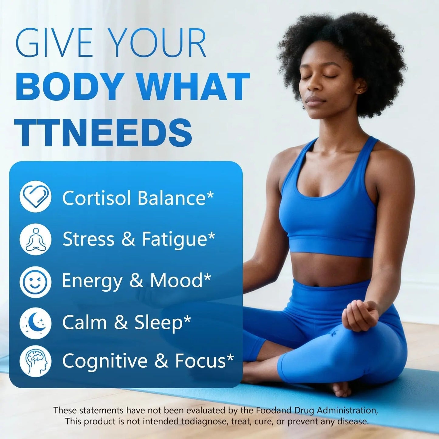 Bvlaue Cortisol Supplements for Women & Men - 15-in-1 Cortisol Reducer Manager Lower w/Ashwagandha,Magnesium,L-Theanine/Saffron Vitamin B6 & B12,60 Vegan CT for Stress Relief Sleep,Mood,Non-GMO - Maple Wellness Supplements