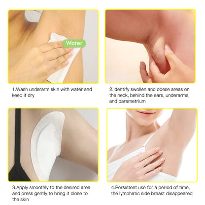 BXQJRJLymphatic Drainage Patch Lymphatic Drainage Herbal Lymphatic Drainage Care Patch Herbal Neck Patch (12) - Maple Wellness Supplements