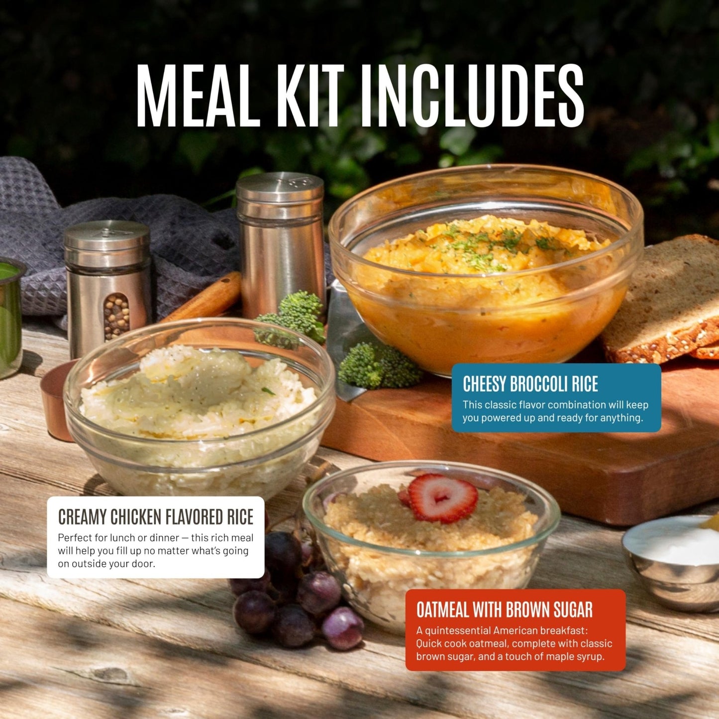 by Chuck Norris Roundhouse Provisions 3 Day, 26 servings Emergency Meal Kit, Grab-and-Go, Premade, Disaster Prep, Hiking, Survival, Adventure, Camping Food, 25 Year Shelf Life. - Maple Wellness Supplements