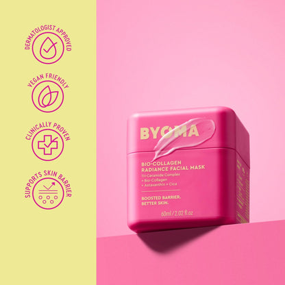 BYOMA Bio-Collagen Radiance Facial Mask - Transformative Liquid Sheet Mask for Glass Skin - Instant radiance, Visibly Improved Elasticity - Maple Wellness Supplements
