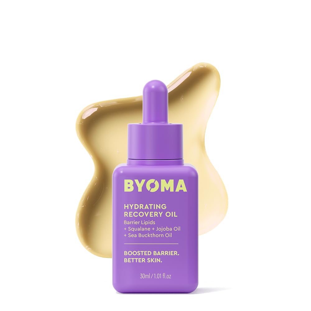 BYOMA Hydrating Recovery Oil - Luxury Face Oil with Squalane, Jojoba Oil & Seabuckthorn Oil - Instant Radiant and Glowy Skin - Maple Wellness Supplements
