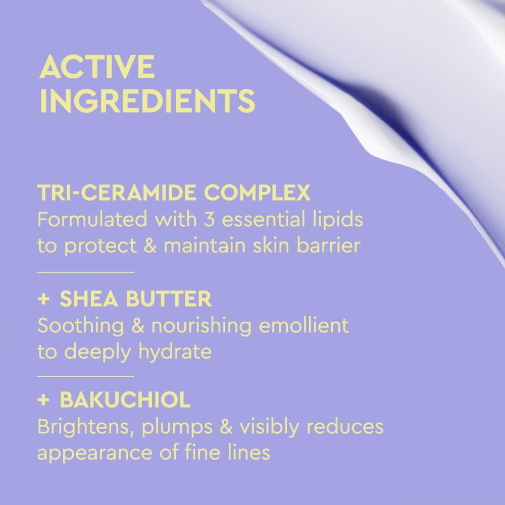 BYOMA Moisturizing Rich Cream - Barrier Repair Cream Face Lotion with Bakuchiol & Shea Extract - Ceramide Face Moisturizer for Dry Skin - Maple Wellness Supplements