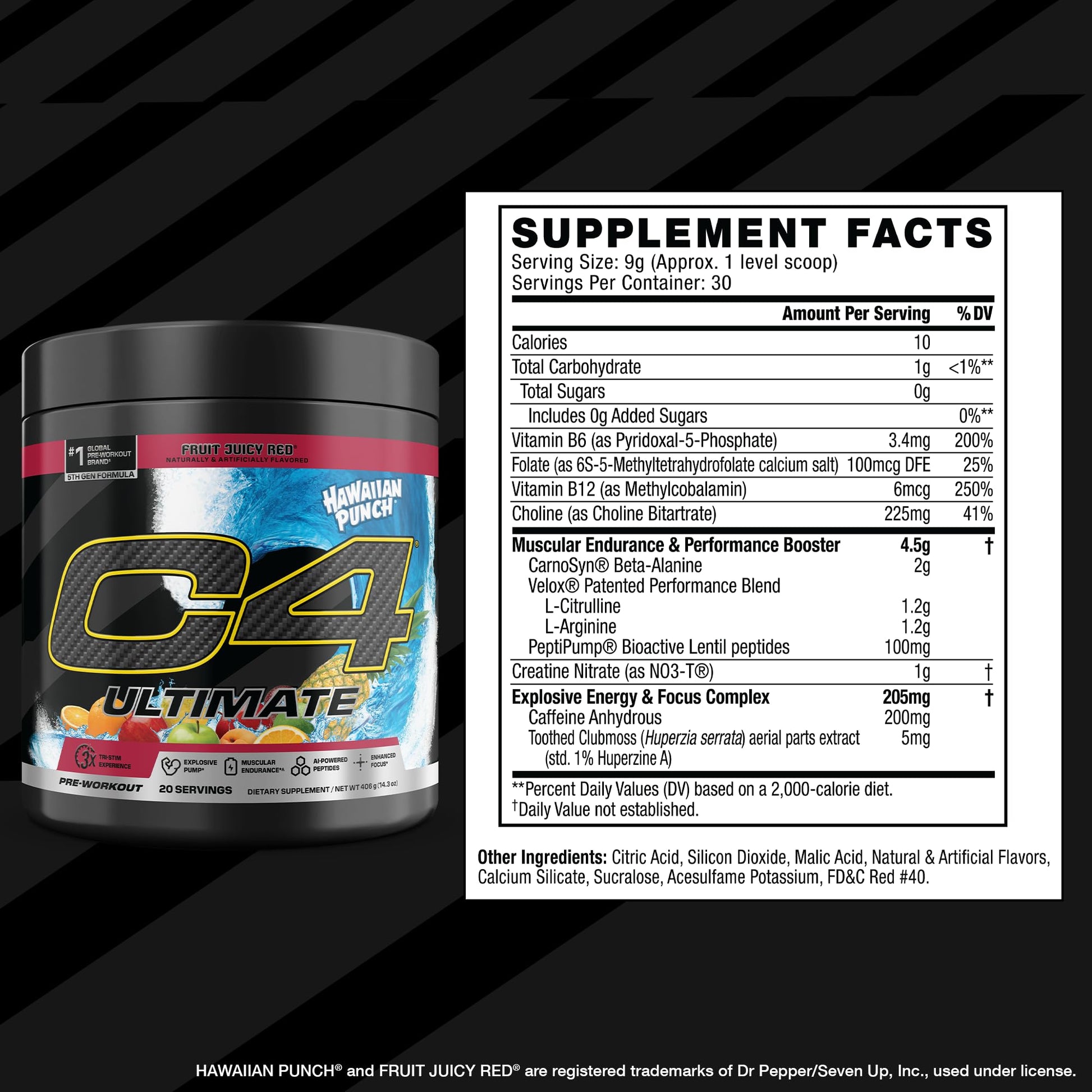 C4 Ultimate Pre Workout Powder - Sugar Free Preworkout Energy Supplement for Men & Women - 300mg Caffeine + TeaCrine + Dynamine + Creatine - Maple Wellness Supplements