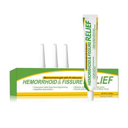CainNeks Hemorrhoid & Fissure Relief Ointment 20g– 4% Lidocaine Maximum Strength Hemorrhoid Cream, Fast Itching Burning Swelling Relief, Herbs Fast Acting Ingredients. 0.7 oz. - Maple Wellness Supplements