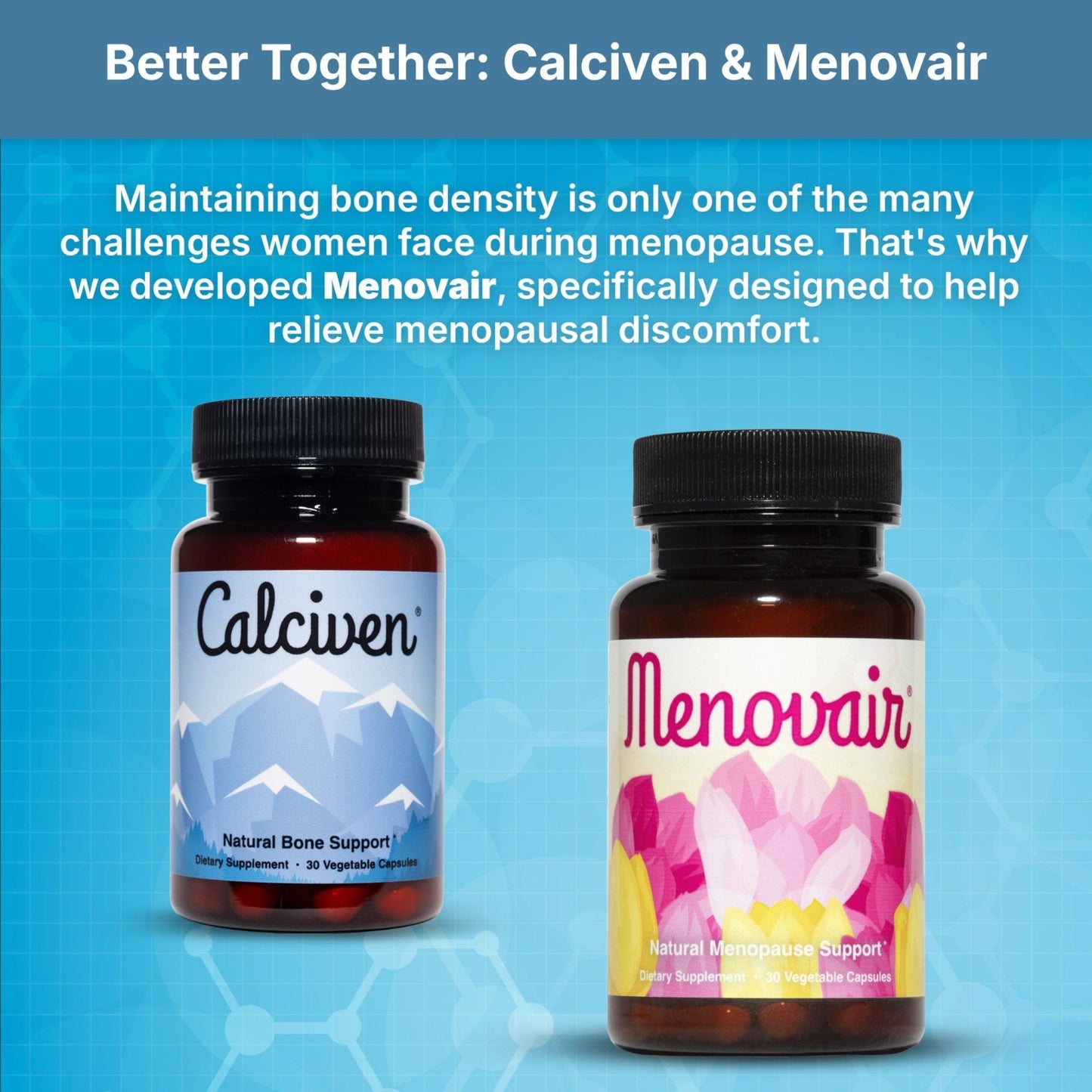 Calciven - Natural Bone Support Supplement - Non-GMO, Gluten-Free - Maple Wellness Supplements