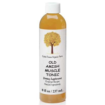Caleb Treeze Old Amish Muscle Tonic 8 fl oz, Leg Cramps Relief, Foot Cramps Relief, Restless Legs, Muscle Cramps & Spasm Relief - Maple Wellness Supplements