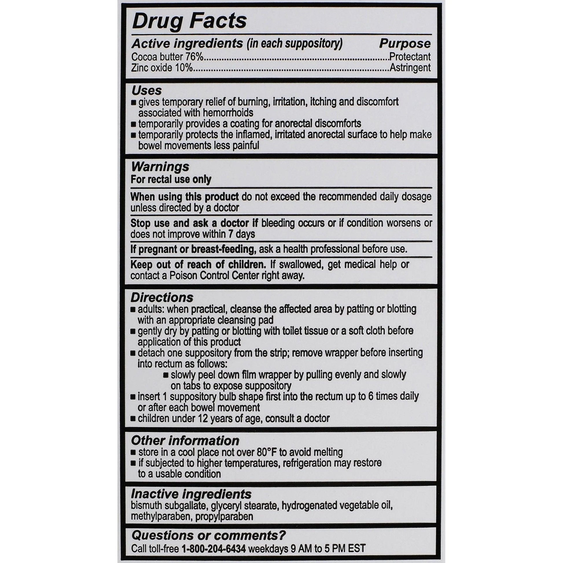 Calmol 4 Hemorrhoidal Suppositories with Soothing Natural Ingredients, 24 Count - Maple Wellness Supplements
