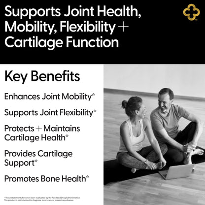 Campio Glucosamine Chondroitin MSM All-in-One Joint Support Supplement Turmeric, Hyaluronic Acid, Boswellia, Ginger Root, Bamboo, BioPerine, Black Pepper, Supports Joint Health & Flexibility 90 Count - Maple Wellness Supplements