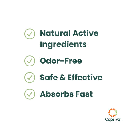 Capsiva Pain Relief Topical 3oz Tube, for Your Hands, Neck, Back, Joints, Non-Greasy, No Burn, Odor Free, Homeopathic Active Ingredients, Contains Capsaicin & Arnica, Absorbs Fast - Maple Wellness Supplements