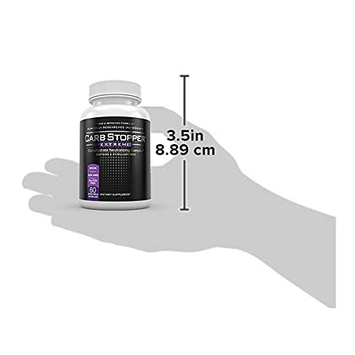 Carb Stopper Extreme (5 Bottles Maximum Strength, Natural Carbohydrate and Starch - Maple Wellness Supplements