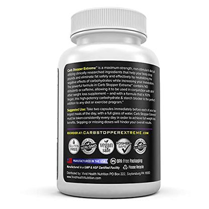 Carb Stopper Extreme: Maximum Strength, Natural Carbohydrate and Starch Neutralizer - Maple Wellness Supplements