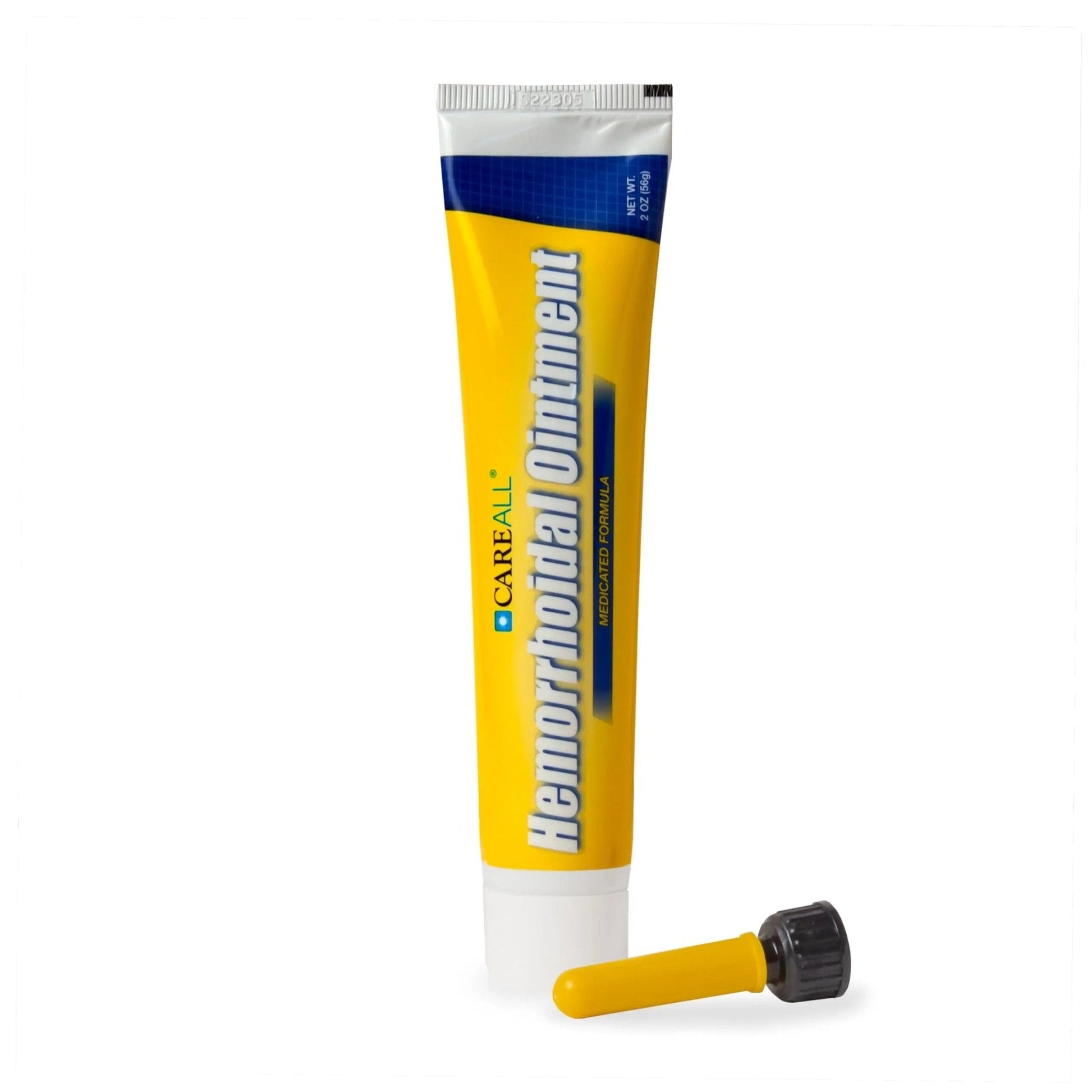 CareAll Hemorrhoidal Ointment 2.0 oz with Applicator. Helps Relieve Burning, Itching, and Discomfort Associated with Inflamed Hemorrhoidal Tissues. Dye, Phthalate, and Fragrance Free - Maple Wellness Supplements