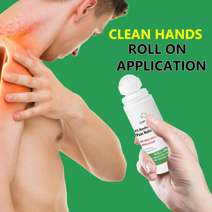 CARELIVING Roll On Pain Relief for Knee, Neck, Joint, Shoulder, Arthritis Pain Reliever, Sore Muscle Relief, Roll On Menthol Gel 2.5 Fl Oz (Pack of 2) - Maple Wellness Supplements