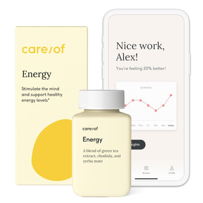 Care/of Natural Energy Supplements for Fatigue Vitamins for Energy and Tiredness for Women & Men, Energy Vitamins for Women for Healthy Energy, Energy Supplements for Women – 30 Energy Pills - Maple Wellness Supplements