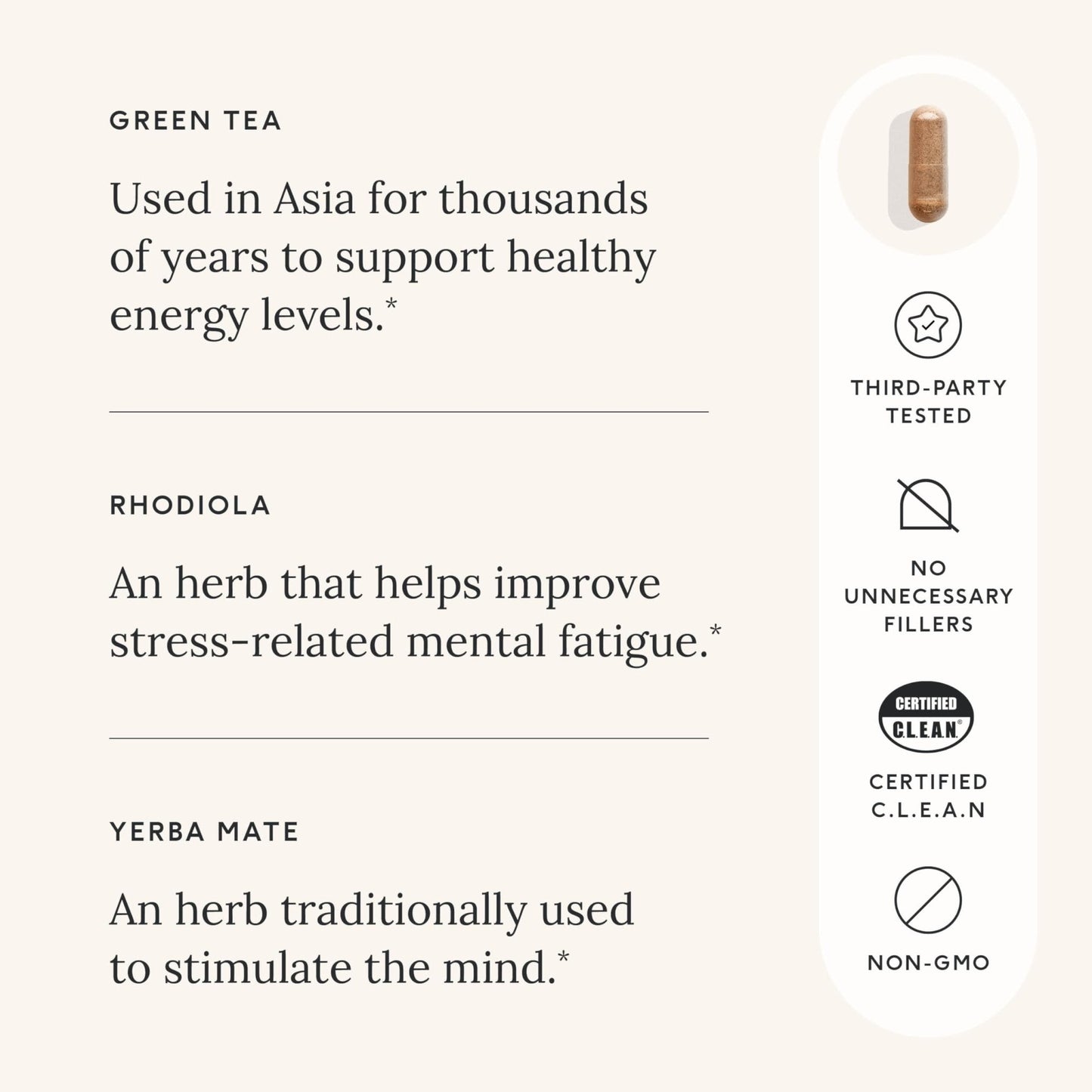 Care/of Natural Energy Supplements for Fatigue Vitamins for Energy and Tiredness for Women & Men, Energy Vitamins for Women for Healthy Energy, Energy Supplements for Women – 30 Energy Pills - Maple Wellness Supplements