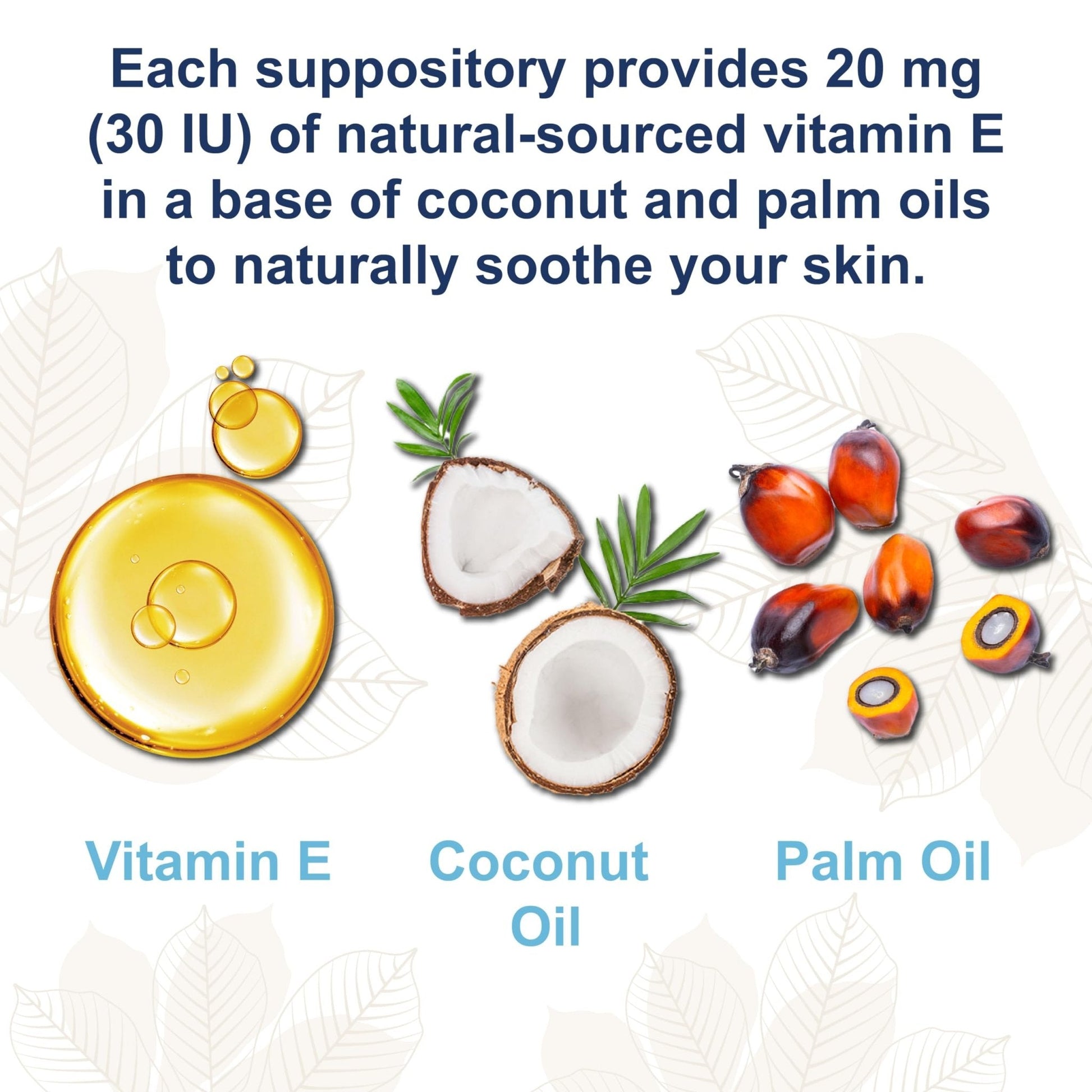 Carlson - Key-E Suppositories, 30 IU Vitamin E Suppository, Lubricates Dry Areas, Treatment for Women and Men, Vaginal & Rectal, 24 Count - Maple Wellness Supplements