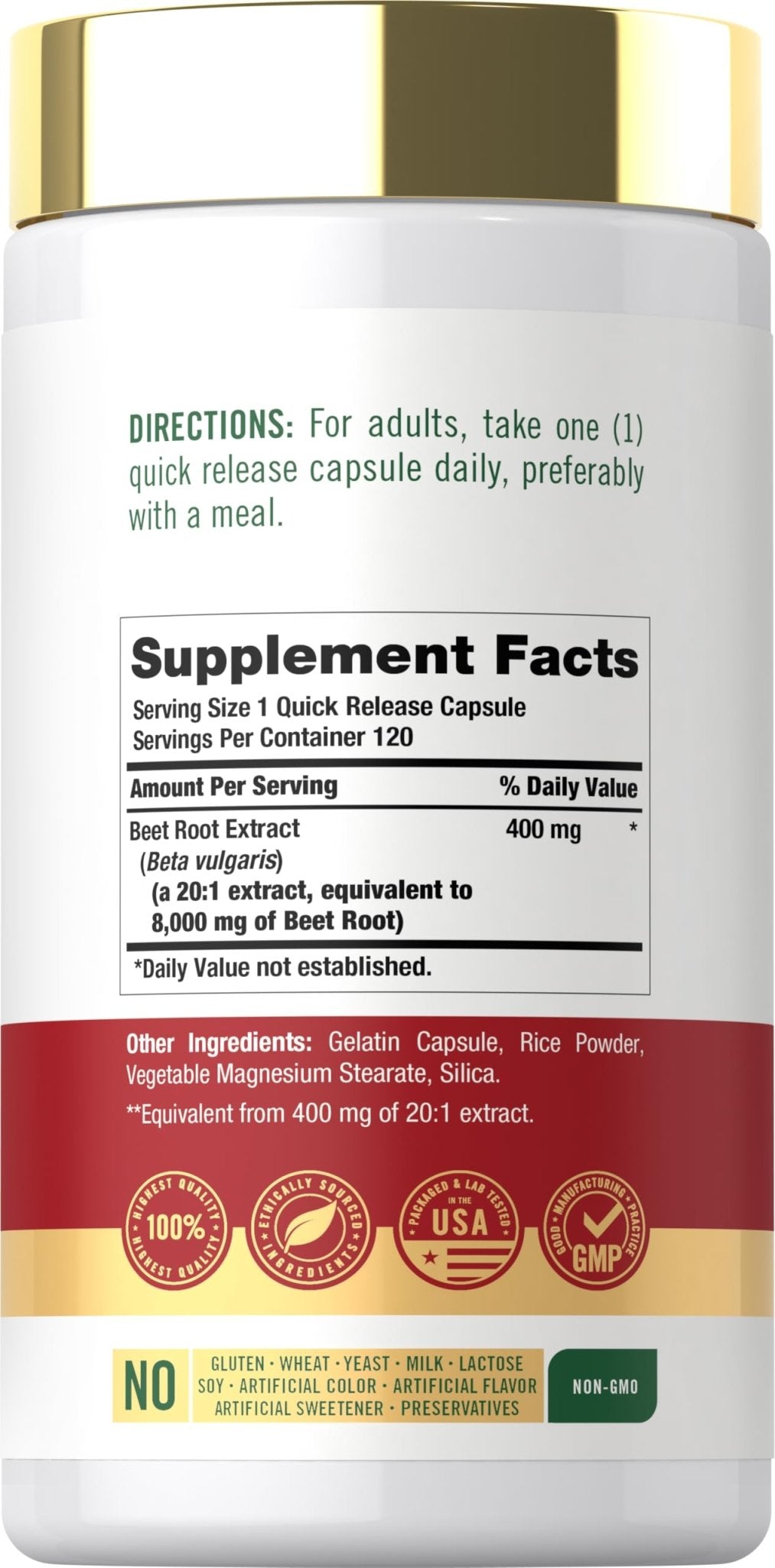 Carlyle Beet Root Capsules | 120 Count | Quick Release Capsules | Non-GMO and Gluten Free Supplement - Maple Wellness Supplements