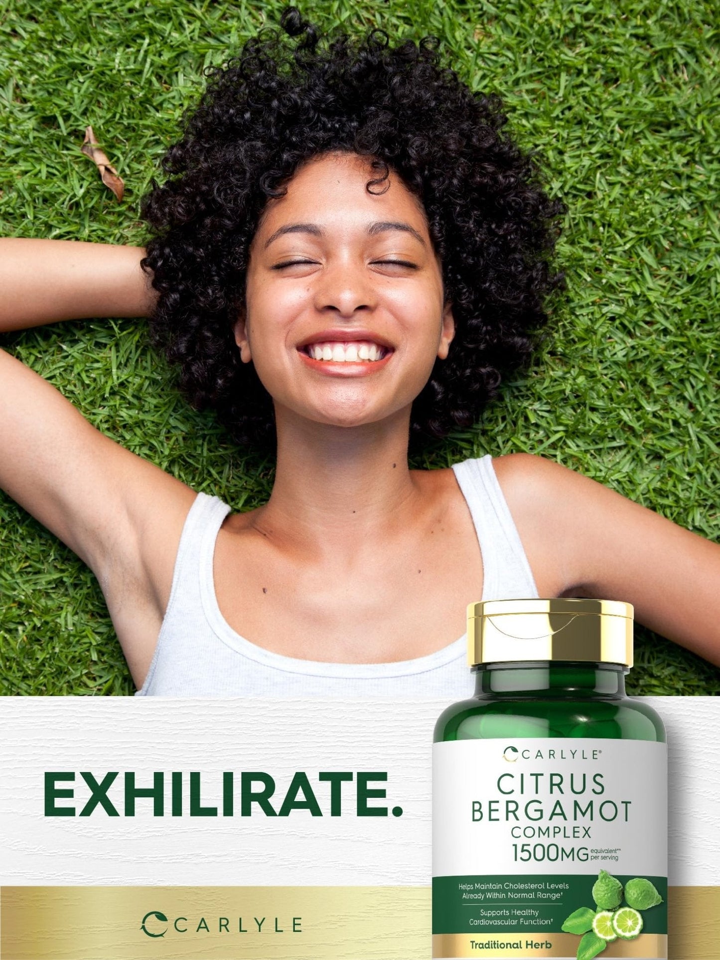 Carlyle Citrus Bergamot Supplement | Extract Complex | 120 Capsules | Non-GMO, Gluten Free - Maple Wellness Supplements